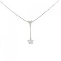 K18WG ダイヤモンド ネックレス 0.20CT