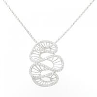 K18WG ダイヤモンド ネックレス 0.65CT