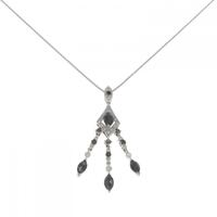 K18WG ダイヤモンド ネックレス 1.27CT