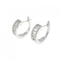 K18WG ダイヤモンド ピアス 0.36CT