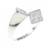 K18WG ダイヤモンド リング 0.25CT