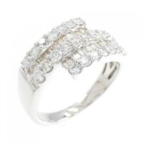 K18WG ダイヤモンド リング 0.82CT