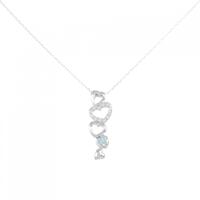 K18WG ハート ダイヤモンド ネックレス 0.10CT