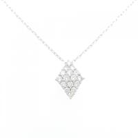 K18WG パヴェ ダイヤモンド ネックレス