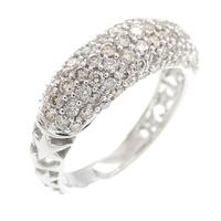 K18WG パヴェ ダイヤモンド リング 1.00CT