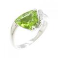 K18WG ペリドット リング 1.75CT