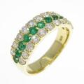 K18YG エメラルド リング 0.39CT