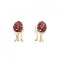 K18YG ガーネット イヤリング