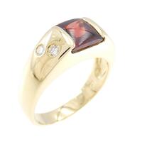 K18YG ガーネット リング