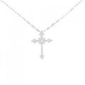 K18YG クロス ダイヤモンド ネックレス 2.00CT