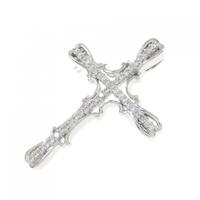 K18YG クロス ダイヤモンド ペンダント 0.45CT