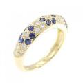 K18YG サファイヤ リング 0.26CT