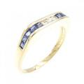 K18YG サファイヤ リング 0.53CT