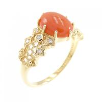K18YG サンゴ リング 1.40CT