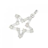 K18YG スター ダイヤモンド ペンダント 0.90CT