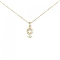 K18YG ダイヤモンド ネックレス 0.08CT