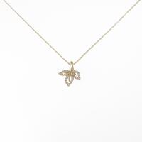 K18YG ダイヤモンド ネックレス 0.10CT