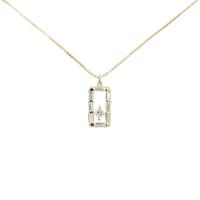 K18YG ダイヤモンド ネックレス 0.20CT
