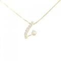 K18YG ダイヤモンド ネックレス 0.35CT