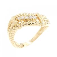 K18YG ダイヤモンド リング 0.06CT