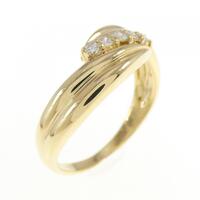 K18YG ダイヤモンド リング 0.10CT