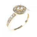 K18YG ダイヤモンド リング 0.18CT