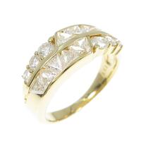 K18YG ダイヤモンド リング 1.51CT