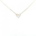 K18YG ハート ダイヤモンド ネックレス 0.14CT