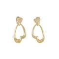 K18YG ハート ダイヤモンド ピアス 0.02CT