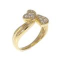 K18YG ハート ダイヤモンド リング 0.20CT