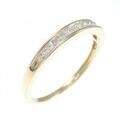 K18YG ハーフエタニティ ダイヤモンド リング 0.25CT
