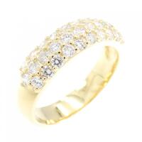 K18YG パヴェ ダイヤモンド リング 1.00CT