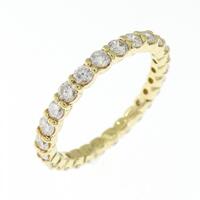 K18YG フルエタニティ ダイヤモンド リング 1.00CT