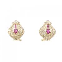 K18YG ルビー ピアス 0.80CT