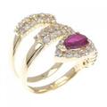 K18YG ルビー リング 1.15CT