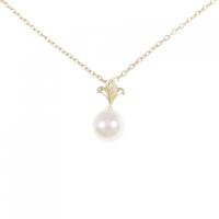 K18YG 白蝶パール ネックレス 10.3mm