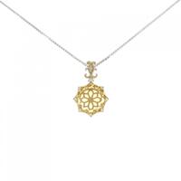 K18YG/K18WG シトリン ネックレス