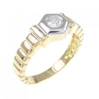 K18YG/PT ダイヤモンド リング 0.11CT