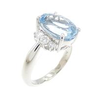 PT アクアマリン リング 3.47CT
