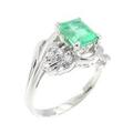 PT エメラルド リング 0.87CT