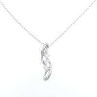 PT スリーストーン ダイヤモンド ネックレス 0.11CT