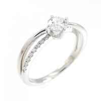 PT ダイヤモンドリング 0.311ct F IF 3EXT H&C