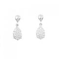 PT パヴェ ダイヤモンド ピアス 0.22CT