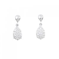 PT パヴェ ダイヤモンド ピアス 0.22CT