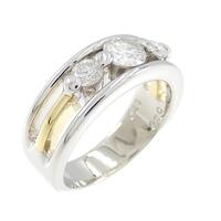 PT/K18YG ダイヤモンド リング 0.36CT