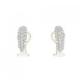 PT/K18YG パヴェ ダイヤモンド ピアス 1.00CT