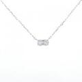 【リメイク】K18WG ダイヤモンド ネックレス 0.16CT
