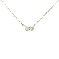 【リメイク】K18YG ダイヤモンド ネックレス 0.16CT