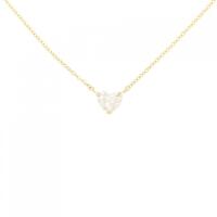 【リメイク】K18YG ダイヤモンド ネックレス 0.293CT F SI1 ハートシェイプ
