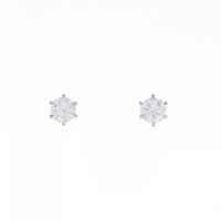 【リメイク】ST/プラチナダイヤモンドピアス 0.306CT 0.312CT D VS1 3EXT H&C